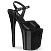 Pleaser - FLAMINGO809GP Sandale à bride à la cheville, Pole dance chaussures - Noir Product image